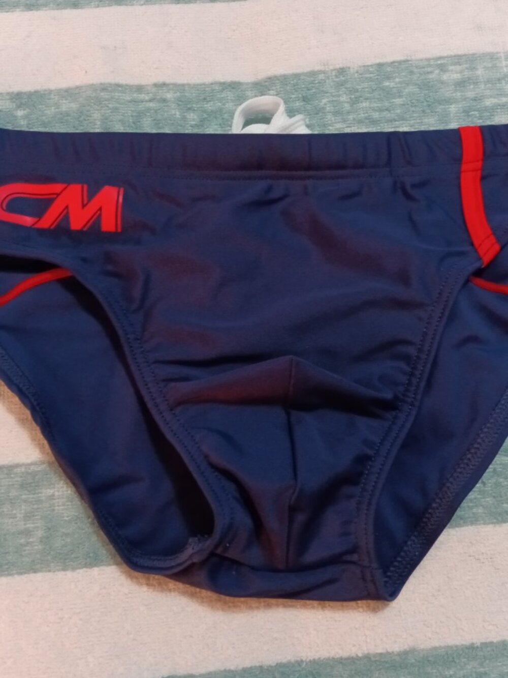 NWT CLEVER-MENMODE BLUE SWIM BRIEF, ASIAN SIZE "M" (30"-31")